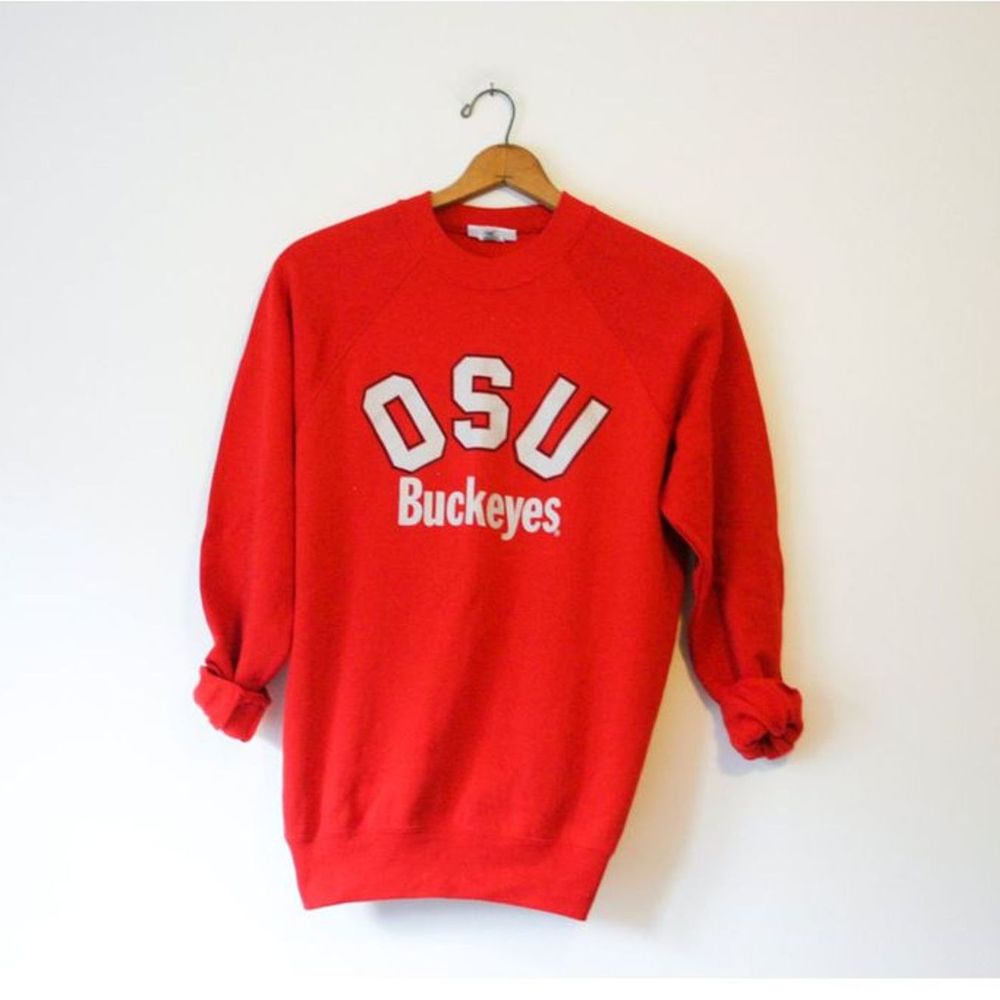 Vintage OSU Buckeyes Red Crewneck Sweatshirt